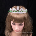 Mais recente design flor coroa forma brilhante strass tiara